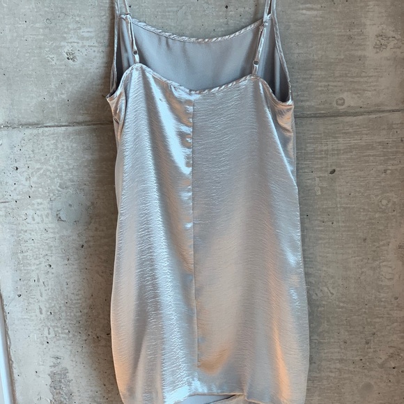French Connection silver slip dress - Picture 4 of 10